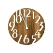 【dayneeds 日需百備】木質紋理[木匠時光]壁掛式時鐘(掛鐘/壁鐘/壁掛式)