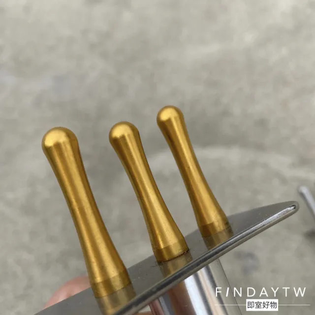FINDAY】三叉排酸棒｜電鍍鈦(台灣製｜排酸棒三叉｜撥筋棒｜刮痧刀