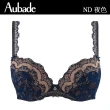 【Aubade】夜色刺繡蕾絲有襯內衣-ND(暗空藍)