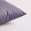【schramm 詩蘭慕】洋子六角緹花 枕頭套 50X70(德國原裝進口 100%純棉 深/淺紫色)