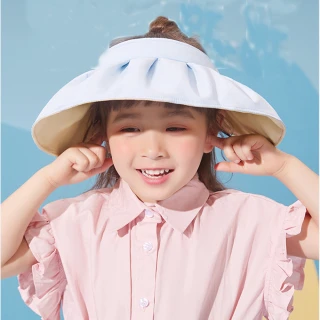 【lemonkid】空頂貝殼帽二用-天空藍(遮陽帽 半空帽 兒童帽 漁夫帽)