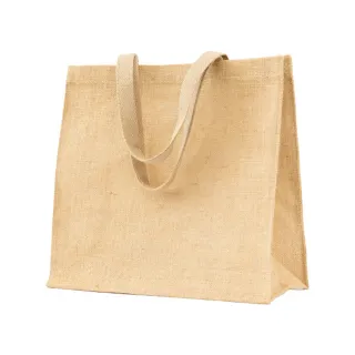 【NITORI 宜得利家居】麻製購物袋 TW21(麻製購物袋 環保袋 提袋)