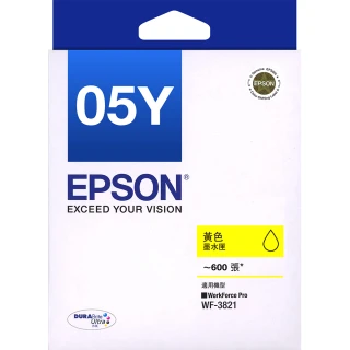 【EPSON】T05Y 原廠黃色墨水匣(T05Y450/適用WF-3821)