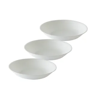 【CorelleBrands 康寧餐具】純白6吋深餐盤(三入組)