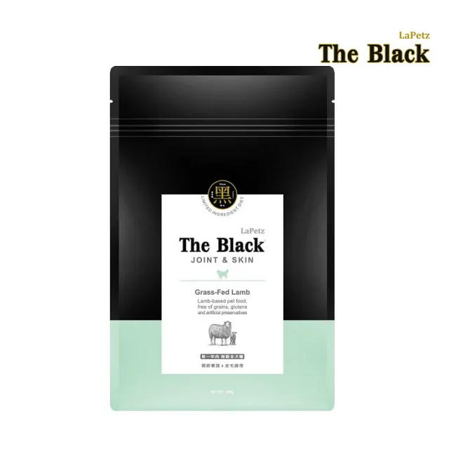 【LaPetz 樂倍】The Black 黑酵母單一無穀全犬糧 400g*3包組(狗糧、狗飼料、犬糧)