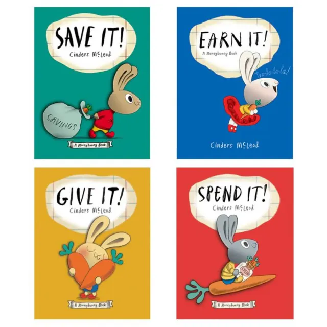 Money Bunny 4-book paperback set（小兔子學理財英文版）