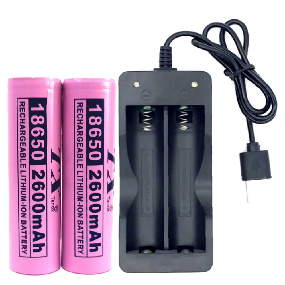 TX 特林】18650鋰充電池2600mAh-2入+USB充電器(2600-2+USB) - momo購物