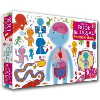Usborne Book and Jigsaw: Human Body （100片拼圖+人體知識書）