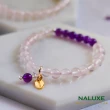【Naluxe】冰種粉晶+紫水晶設計款開運手鍊(招桃花、旺人緣、招財、迎貴人)