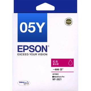 【EPSON】T05Y 原廠紅色墨水匣(T05Y350/適用WF-3821)