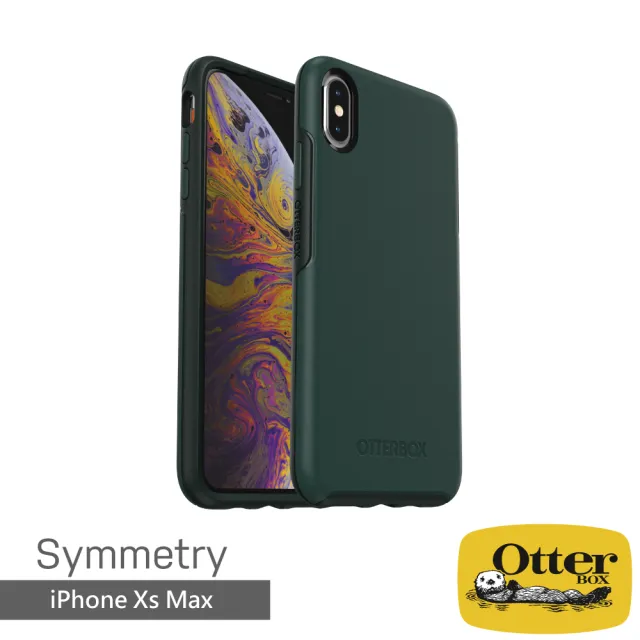 【OtterBox】iPhone Xs Max 6.5吋 Symmetry炫彩幾何保護殼(綠)
