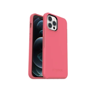 【OtterBox】iPhone 12 Pro Max 6.7吋 Symmetry Plus 炫彩幾何保護殼-粉(Made for MagSafe 認證)