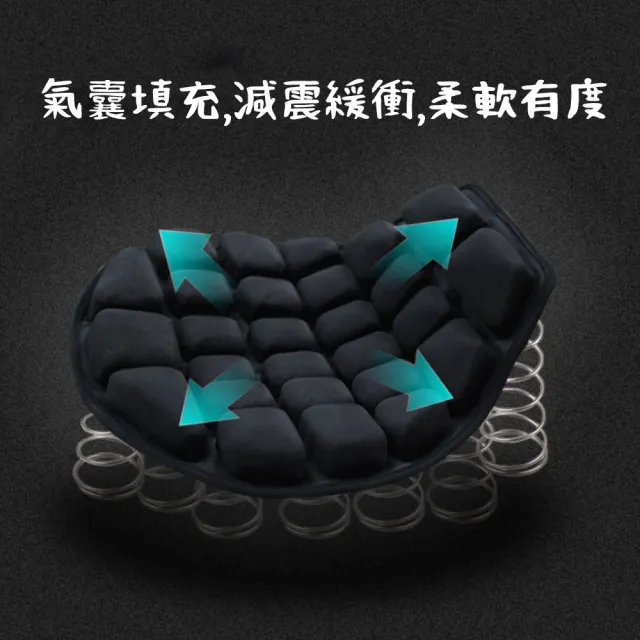 【沐森活  MuLife】3D機車抗震減壓充氣式座墊(氣墊/坐墊/充氣式/外送)