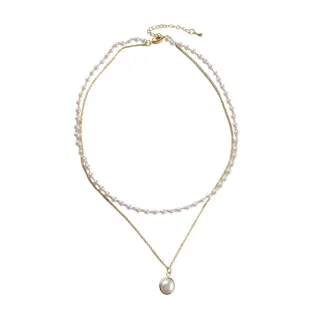 【小飾集】珍珠項鍊/韓國設計唯美氣質珍珠疊戴造型項鍊(5款任選)