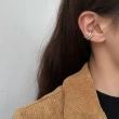 【00:00】金屬耳環 粗線耳環/韓國設計金屬扭曲粗線條造型單只耳骨夾(2色任選)