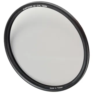 【SUNPOWER】M1 CPL 超薄框 72mm 99.8%高透光 偏光鏡 清晰8K(公司貨)