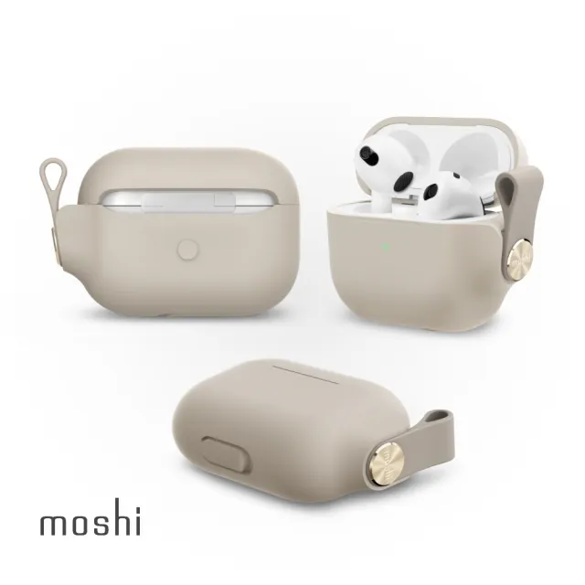 【moshi】AirPods 3代 Pebbo 藍牙耳機充電盒保護套(3代專用)
