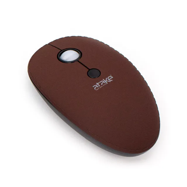 【ATake】時尚皮革2.4G/藍芽雙模無線滑鼠(時尚皮革 舒服握感)