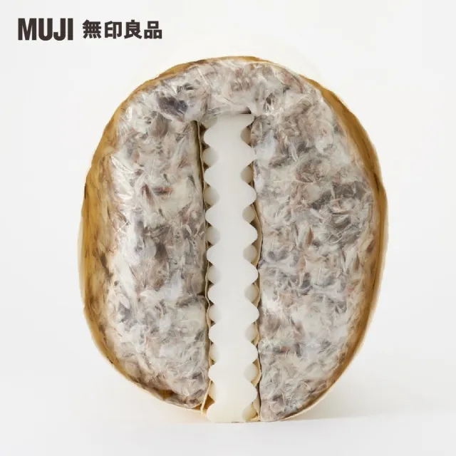 【MUJI 無印良品】沙發本體/3人座/羽毛獨立筒/棉麻網織/墨灰(大型家具配送)