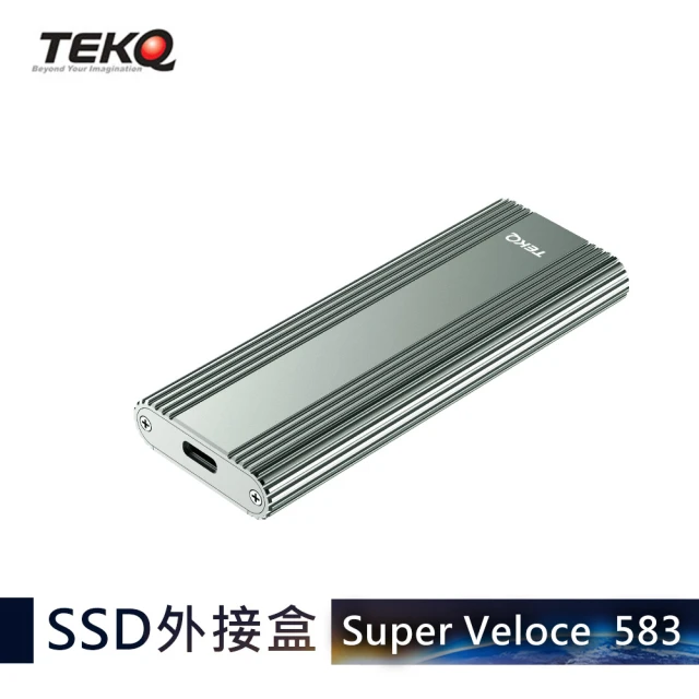 TEKQ 583 SuperVeloce USB-C PCIe M.2 NVMe SSD外接盒 固態硬碟(夜幕綠-0GB)