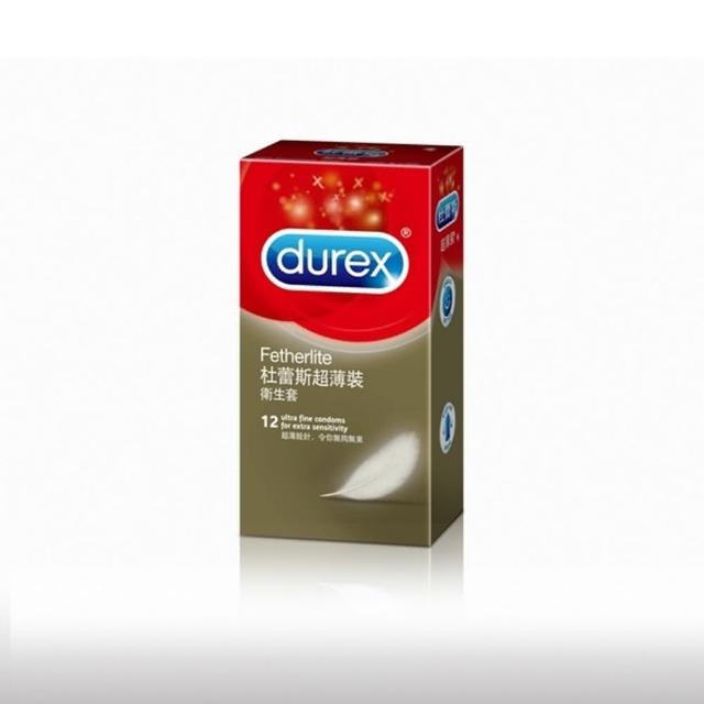 【Durex 杜蕾斯】超薄裝保險套12入/盒