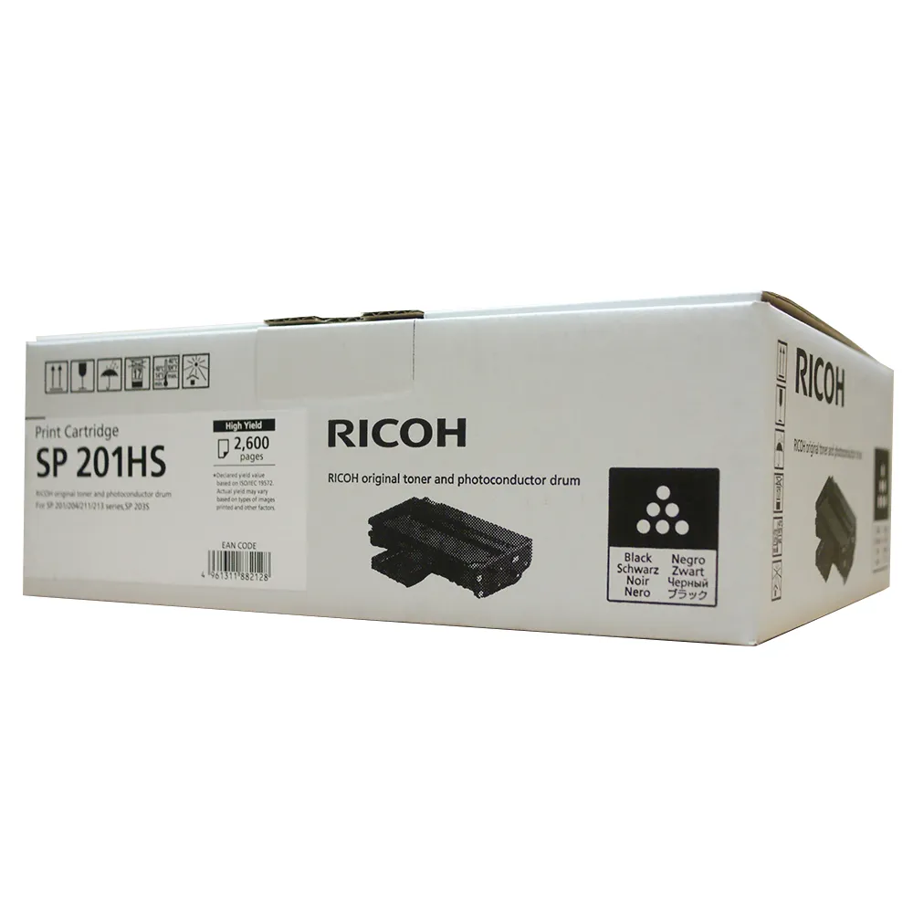 【RICOH】SP 201HS 原廠高容量碳粉匣-黑色(適用 SP 213NW/SP 213SNW/SP 213SFNW)