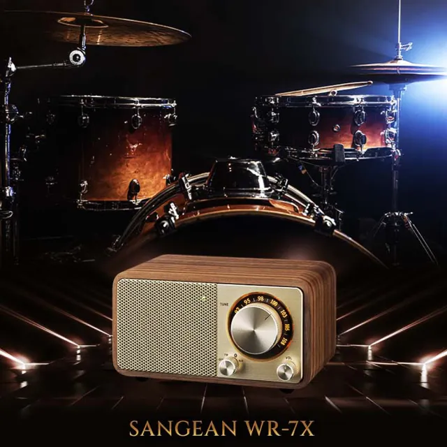 【SANGEAN 山進】SANGEAN 復古藍牙喇叭收音機(WR-7X)