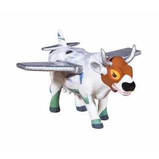 【CowParade】彩繪牛-戰機(世界頂級藏品藝術牛)