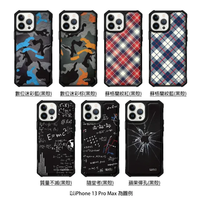 【apbs】iPhone 13 Pro Max / 13 Pro / 13軍規防摔皮革磁吸手機殼-經典牛紋(多圖可選06-支援MagSafe)