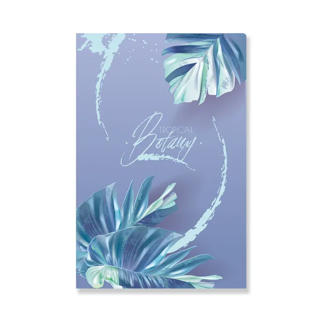 【24mama 掛畫】單聯式 油畫布 明亮 異國情調 夏威夷 時尚 植物 無框畫-40x60cm(夏季熱帶葉)