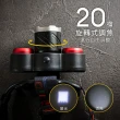 【KINYO】USB充電式三頭變焦頭燈(LED-716)