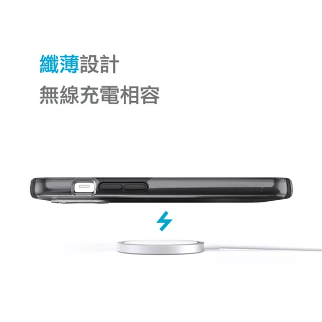 【Speck】iPhone 13 6.1” Presidio Perfect-Clear Geo 透明抗菌4米防摔保護殼 黑框(iPhone 13 保護殼)