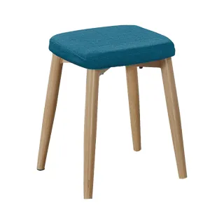 【obis】寇奇藍色布面方椅凳