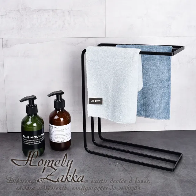【Homely Zakka】日式簡約鐵藝三格抹布架/毛巾架/瀝水架/收納架_2色任選 毛巾掛架 廚房收納架 廚房置物架