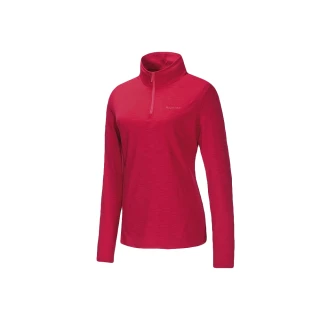 【Mountneer 山林】女彈性針織保暖上衣-玫瑰紅-22P06-40(t恤/女裝/上衣/休閒上衣)