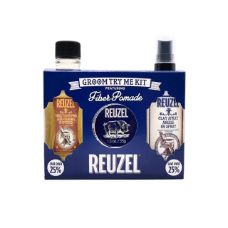 【REUZEL】深藍豬強力纖維級水性髮泥精選限定禮盒
