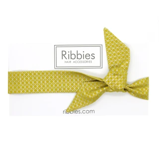 【Ribbies】兒童蝴蝶結髮帶金色幾何圖形(髮帶)