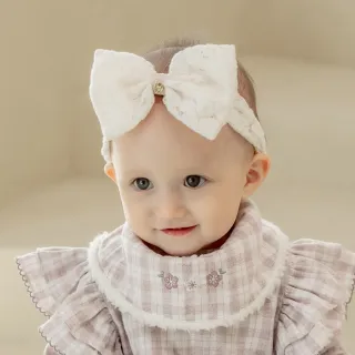 【Happy Prince】韓國製 Aurore粉紫格紋雪絨內裡嬰兒童圍兜(寶寶圍脖圍巾口水巾)
