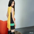 【iROO】撞色短版洋裝