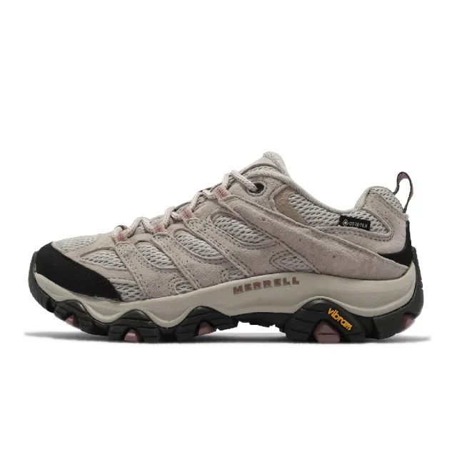 【MERRELL】戶外鞋 Moab 3 GTX 防水 女鞋 登山鞋 越野 避震 支撐 耐磨 黃金大底 玫瑰奶茶色 ML036326