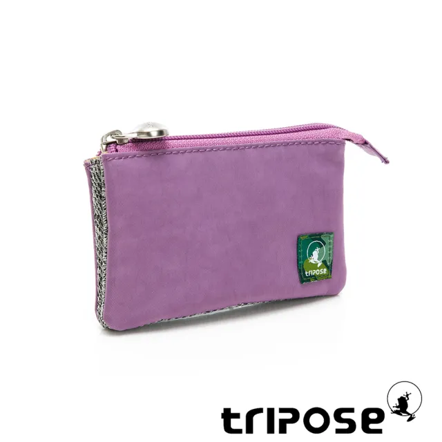 【tripose】漫遊系列岩紋簡約微旅萬用零錢包(夢幻紫)