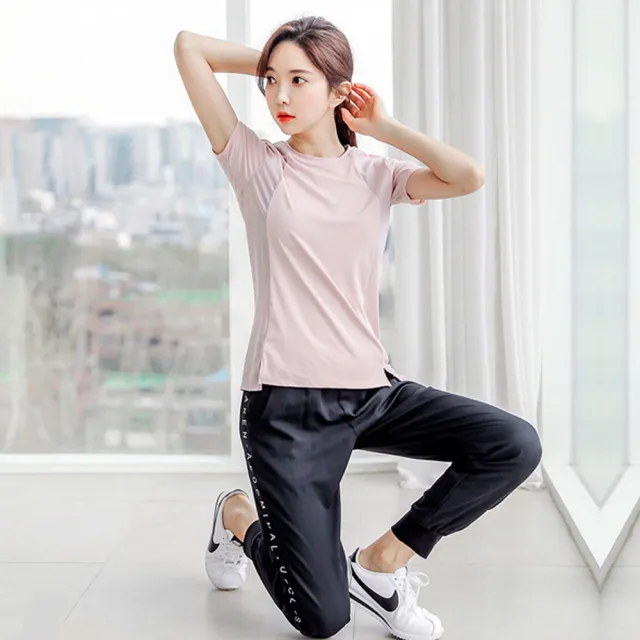 【BODYAIR】任2入 修身側文字口袋哈倫褲(瑜珈.運動.慢跑.透氣.舞蹈.運動褲)