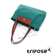 【tripose】MOBI微皺尼龍筆電托特包(森林綠)