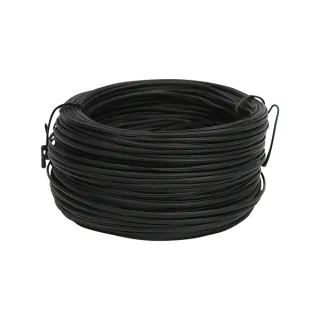 【台灣霓虹】黑色包塑鍍鋅鐵絲束線帶(鐵絲直徑0.55mm 100米)