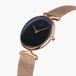 【Nordgreen】Unika優雅獨特 鈦鋼米蘭錶帶腕錶28mm(UN28RGMEROBL)