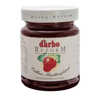【Darbo】奧地利無糖草莓果醬 330gX1罐