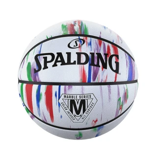 【SPALDING】SP 大理石系列 彩虹 橡膠 #7 籃球(橡膠)
