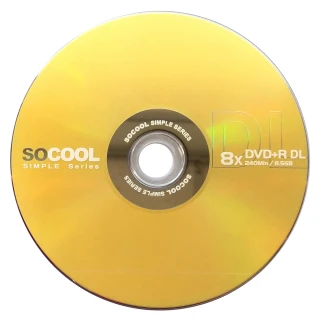 【SOCOOL】錸德製 SOCOOL DVD+R 8X DL 50片裝 可燒錄空白光碟(錸德製)