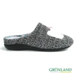 【GRUNLAND】義大利雪納瑞造型保暖拖鞋ALIN CI2458 灰(義大利進口健康舒適鞋 獨家造型)