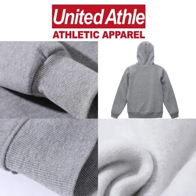 【United Athle】日系加厚素色連帽T 保暖磨毛長袖上衣(男女可穿 秋冬防寒)